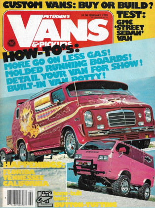 VANS & PICKUPS 1979 FEB - TESTING GMC STREET SEDAN VAN, MOLDED RUNNING BOARDS